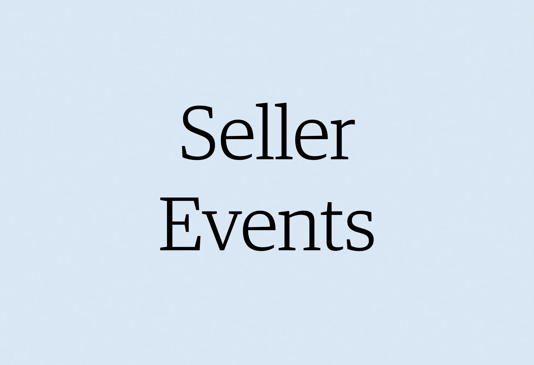 Seller Events